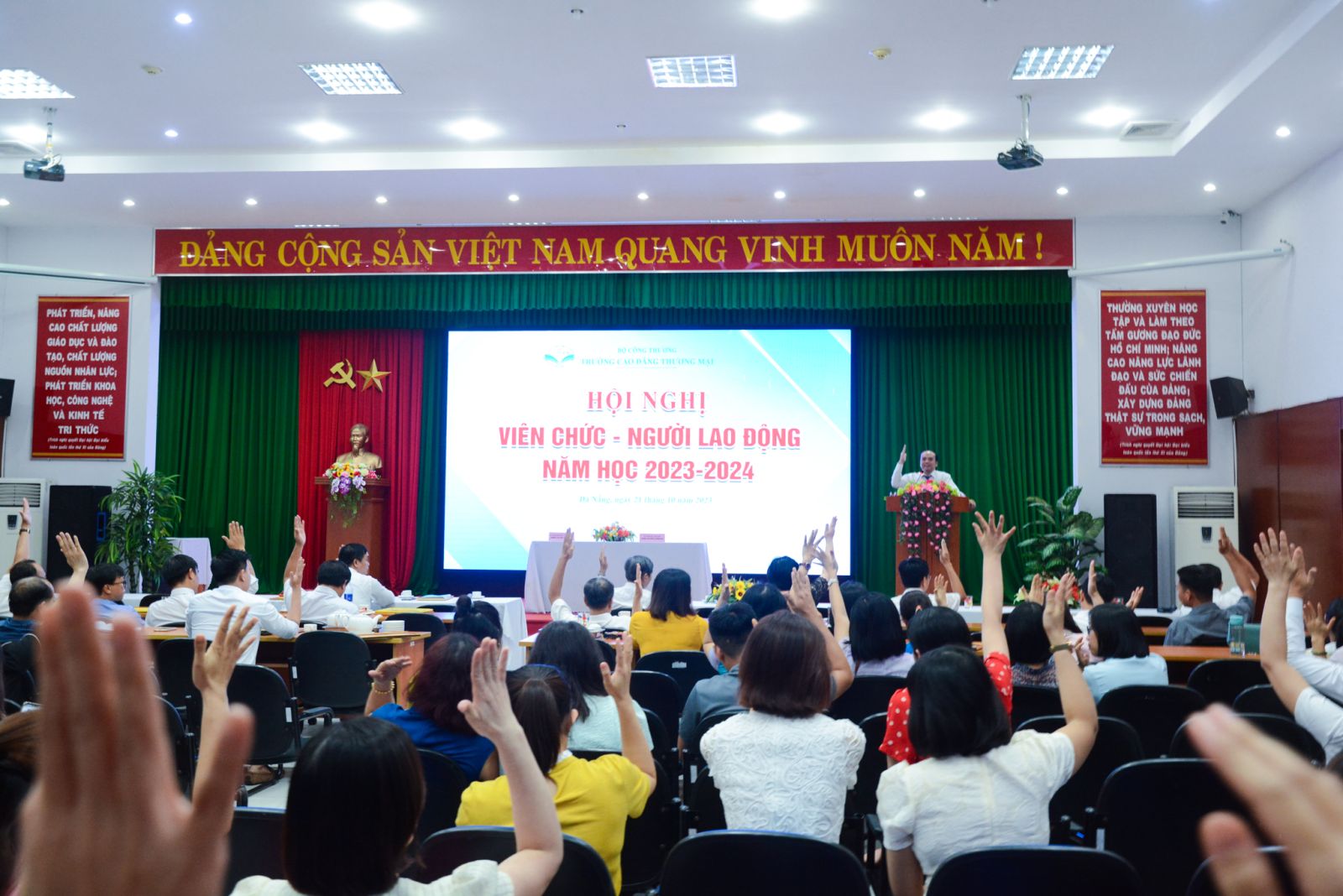 Trường CĐTM tổ chức thành công Hội nghị VC-NLĐ năm học 2023-2024