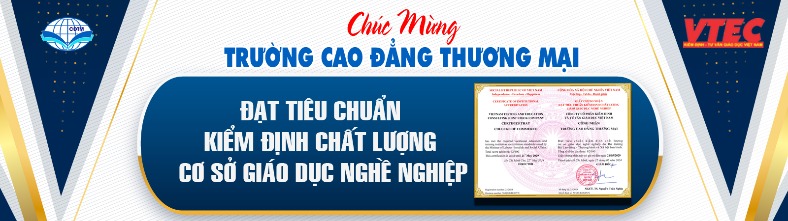 Đạt chuẩn kiểm định