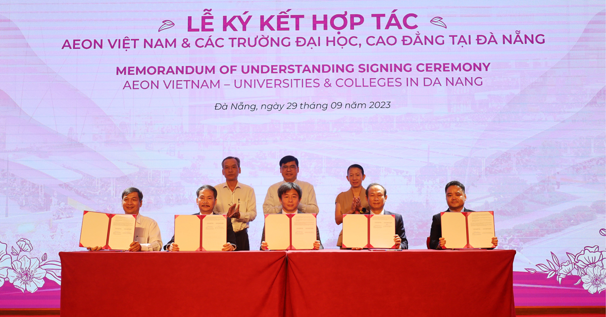 AEON Việt Nam ký kết hợp tác với Trường Cao đẳng Thương mại